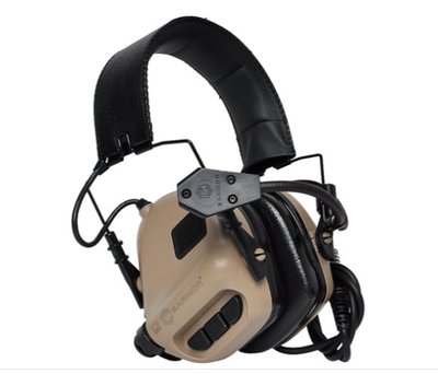 Тактичні активні навушники Earmor M32 FG Койот