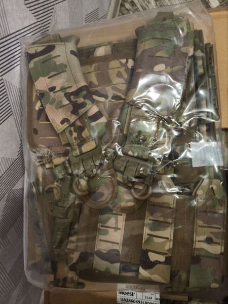 Плитоноска Yakeda (без плит) з підсумками під магазини та швидким скиданням (Мультикам)