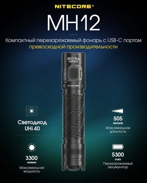Набор для ночной охоты Nitecore MH12 PRO Hunting KIT в кейсе