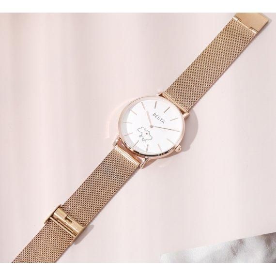 Годинник наручний класичний Besta Love UA Rosegold
