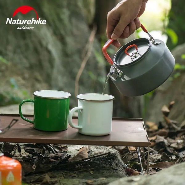 Туристический чайник Naturehike NH17C020-H из алюминия 1.45л (Серый)