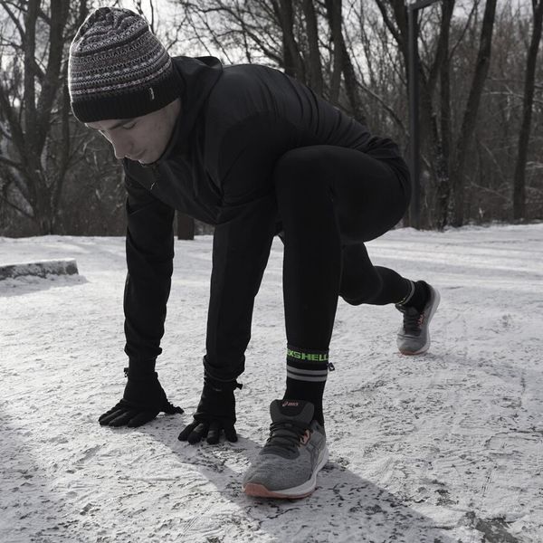 Шкарпетки водонепроникні Dexshell Pro Visibility Cycling Чорні (43-46) розмір L