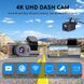 Biдеореєстратор автомобільний D-28 Pro з Wi-fi 2 камери 4K