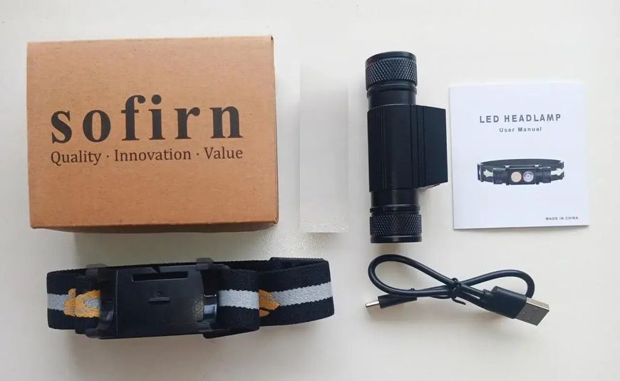 Налобный фонарь Sofirn H25LR с синим светом 800лм USB-C (без аккумулятора)