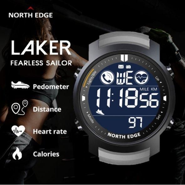 Чоловічий наручний годинник North Edge Laker 5BAR