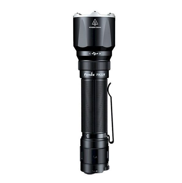 Ручной тактический фонарик Fenix TK22R 3200лм зарядка через Type-C (Черный)
