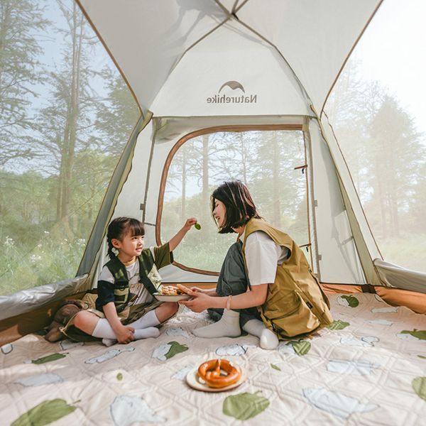 Намет тримісний автоматичний з тентом Naturehike Ango Picnic CNK2450WS021 (Коричневий)