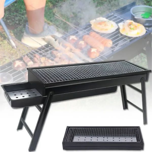 Гриль-барбекю BBQ (60 х 22 х 33 см) Чорний