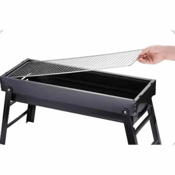 Гриль-барбекю BBQ (60 х 22 х 33 см) Чорний