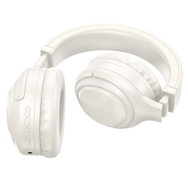 Беспроводные Bluetooth наушники Hoco W48 Focus (Белые)