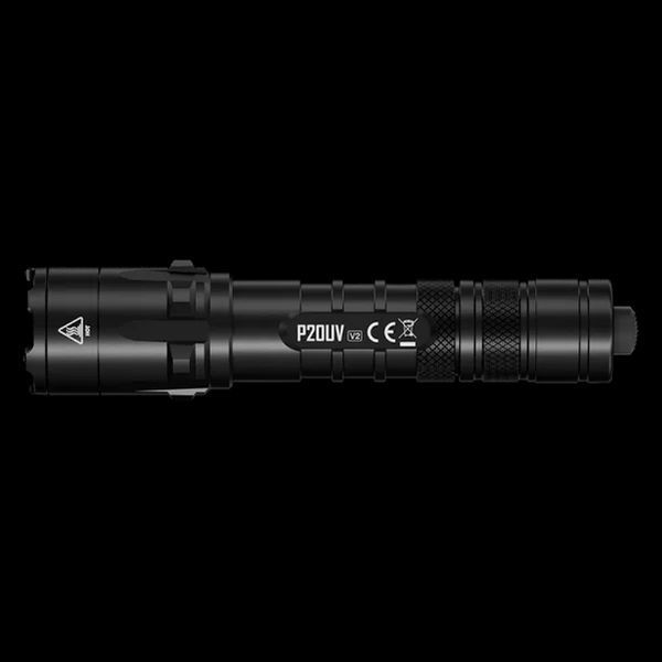 Тактический ручной фонарь Nitecore P20UV v2 с белым и ультрафиолетовым светом