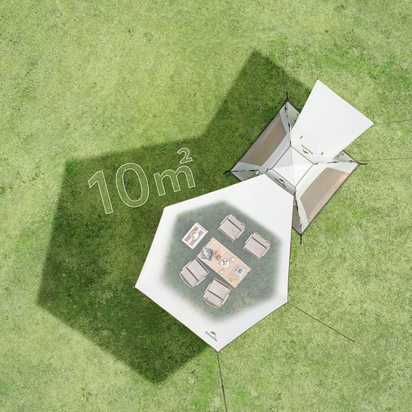 Намет тримісний автоматичний з тентом Naturehike Ango Picnic CNK2450WS021 (Коричневий)