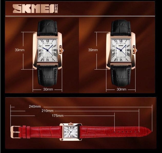Жіночий годинник Skmei 1085 Spring (Чорний)