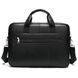 Чоловіча сумка-портфель для ноутбука Tiding Bag (39x 28 &times; 6 см) з натуральної шкіри Чорний