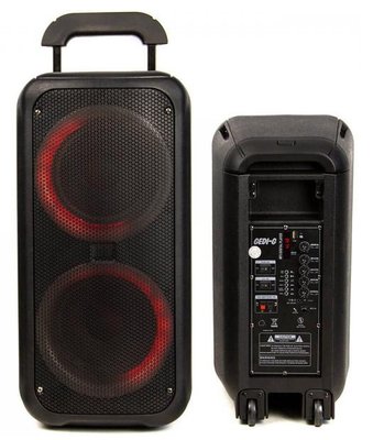 Колонка BIG Gedi 2809 bluetooth з мікрофоном (260х245х556) USB/MP3/FM/BT/TWS black