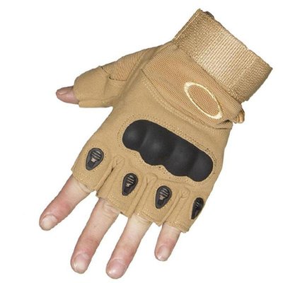 Беспалые военные перчатки (походные, армейские, защитные, охотничьи) Песочный, L