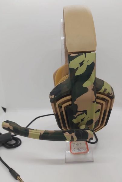 Геймерські дротяні навушники Kotion Each G9600 з підсвічуванням (Камуфляж)