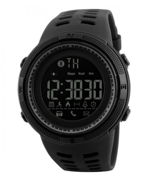 Розумний наручний годинник Skmei 1250 Smart Clever (Чорний)