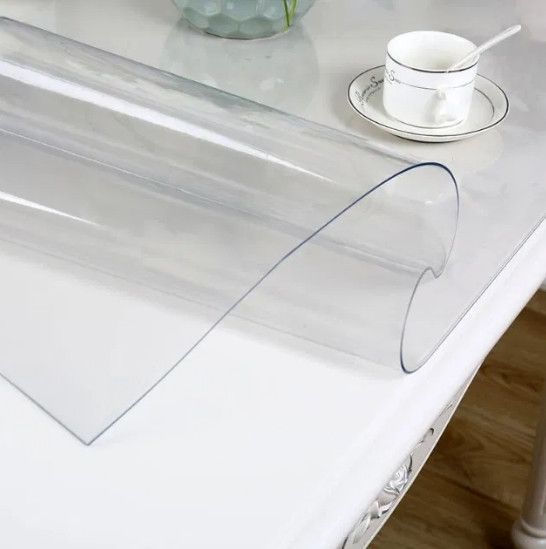 М'яке скло Прозора силіконова скатертина на стіл Soft Glass Захист для меблів 3.5х1.0 м Товщина 1.5 мм