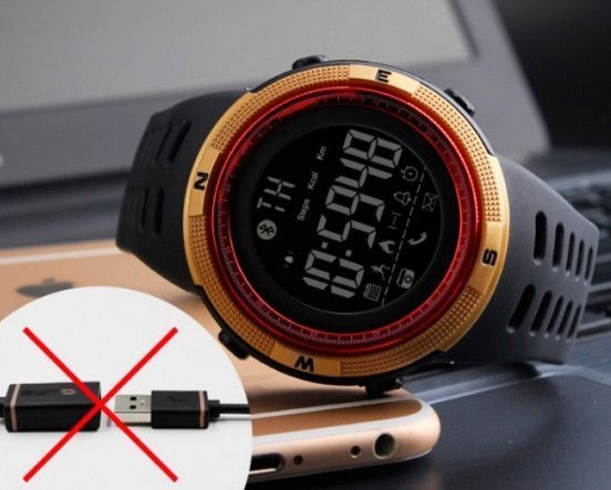 Розумний наручний годинник Skmei 1250 Smart Clever (Чорний)