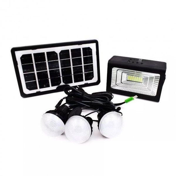 Комплект для освещения на солнечных батареях CClamp CL-03 30W + фонарь + лампы + Power Bank