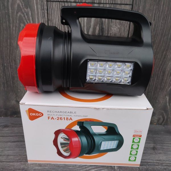 Кемпинговый фонарь FA-2618 (5W XHP + 15SMD) + microUSB + 2х18650 (2 режима)