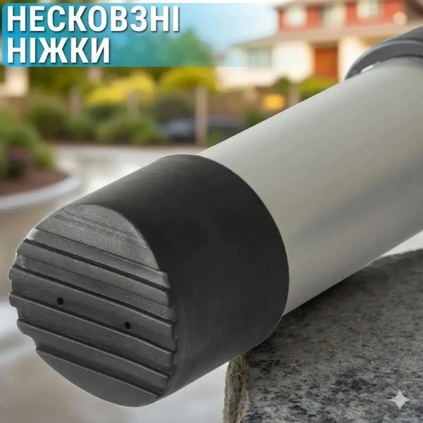 Драбина розкладна телескопічна 3.5 м (алюмінієва)