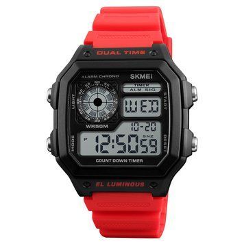 Мужские спортивные наручные часы Skmei 1299 Красный