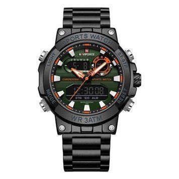 Годинник чоловічий тактичний Naviforce Brutal (Чорний)
