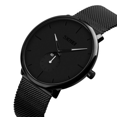 Чоловічий наручний годинник Skmei 9185 design black