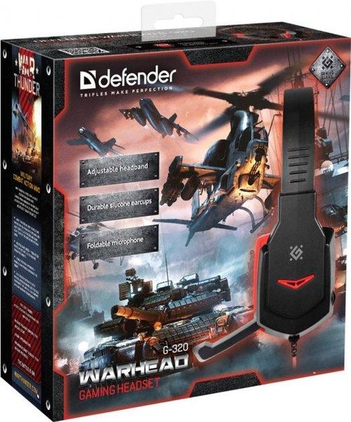 Игровые наушники Defender Warhead G-320 Black-Red