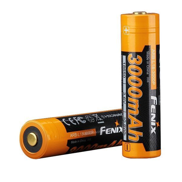 Акумулятор 18650 Fenix ​​3000mAh Li-ion 3.6V (Чорно-жовтий)