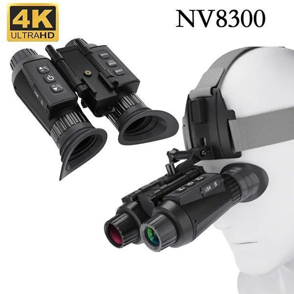 Бінокль нічного бачення NV8300 Super Light HD 4K (до 500м) + кріплення FMA L4G24 на шолом + карта 64Гб