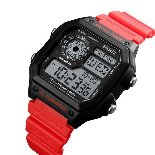 Мужские спортивные наручные часы Skmei 1299 Красный