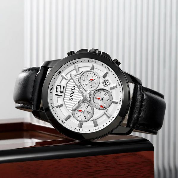 Годинник чоловічий наручний Skmei 1989 (Чорний з сріблястим)