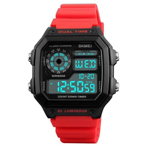 Мужские спортивные наручные часы Skmei 1299 Красный