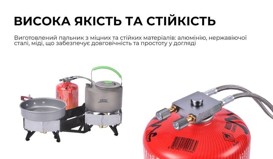 Газовая горелка BRS-32 1940Вт с 2 конфорками