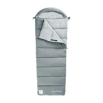 Спальний мішок з капюшоном Naturehike M180 NH20MSD02 Лівий (Сірий)