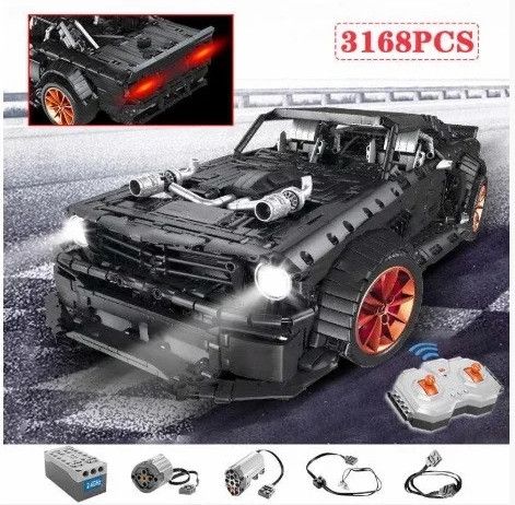 Конструктор Lepin Technic 23009 Ford Mustang Hoonicorn V2 с мотором - 3168 дет.