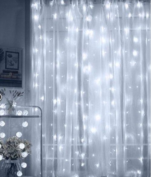 Гірлянда волосінь штора Промені Роси 3х2м Led 220В Білий світ