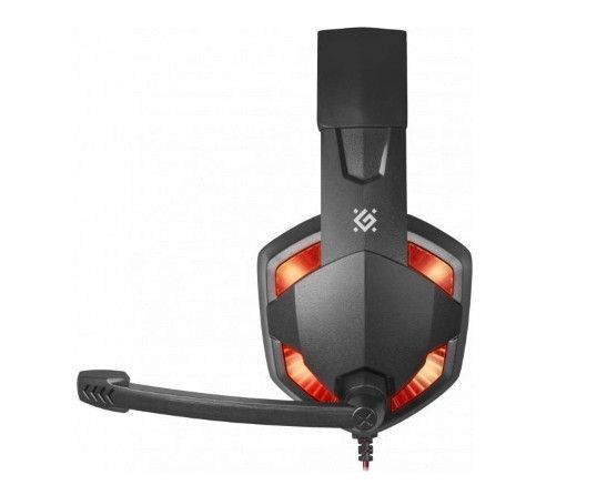 Игровые наушники Defender Warhead G-370 2м Черно-красные