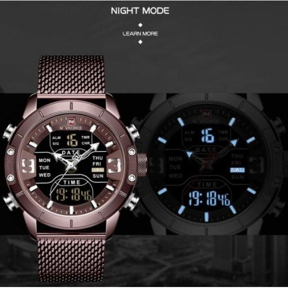 Мужские наручные часы Naviforce Tesla Brown NF9153