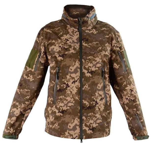 Армійська куртка з капюшоном Soft Shell (Піксель) S