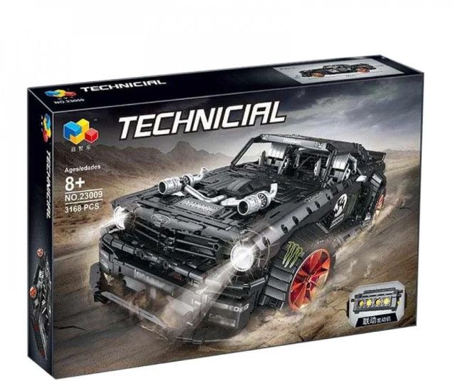 Конструктор Lepin Technic 23009 Ford Mustang Hoonicorn V2 с мотором - 3168 дет.