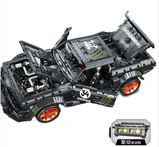 Конструктор Lepin Technic 23009 Ford Mustang Hoonicorn V2 с мотором - 3168 дет.