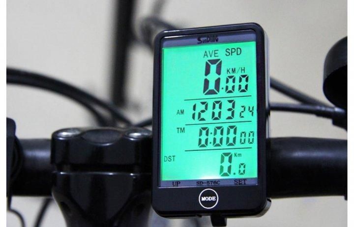 Бездротовий велокомп'ютер SunDing SD-576C waterproof + 27 функцій + підсвічування 2.5 дюйм