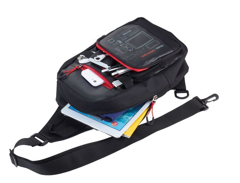 Рюкзак міський Troika Cross Bag 5 л через плече Чорний