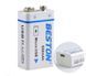 Акумулятор крона Beston&nbsp;650mAh 9V Li-ion&nbsp;microUSB