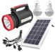 Фонарь прожекторный ASK-1902T 5W+20SMD + 2 лампы + Powerbank + solar + ЗУ220В