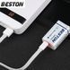 Акумулятор крона Beston&nbsp;650mAh 9V Li-ion&nbsp;microUSB
